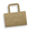 Natural Small Flat Handle Paper Bags Landscape